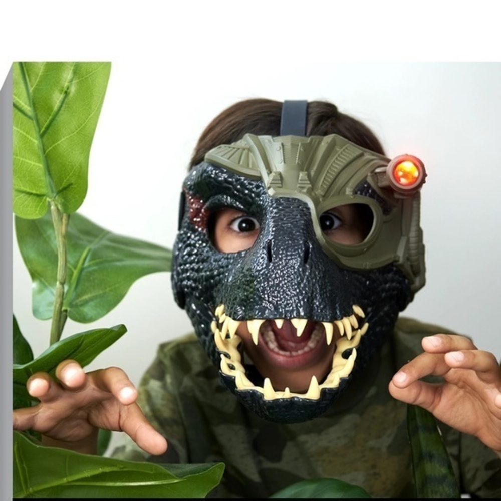 Jurassic World indoraptor Dinosaur Mask With Tracking Light And Sound